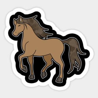 Horse Comic Cartoon Sticker